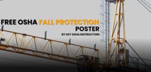 OSHA-Compliant Fall Protection Poster in Workplace